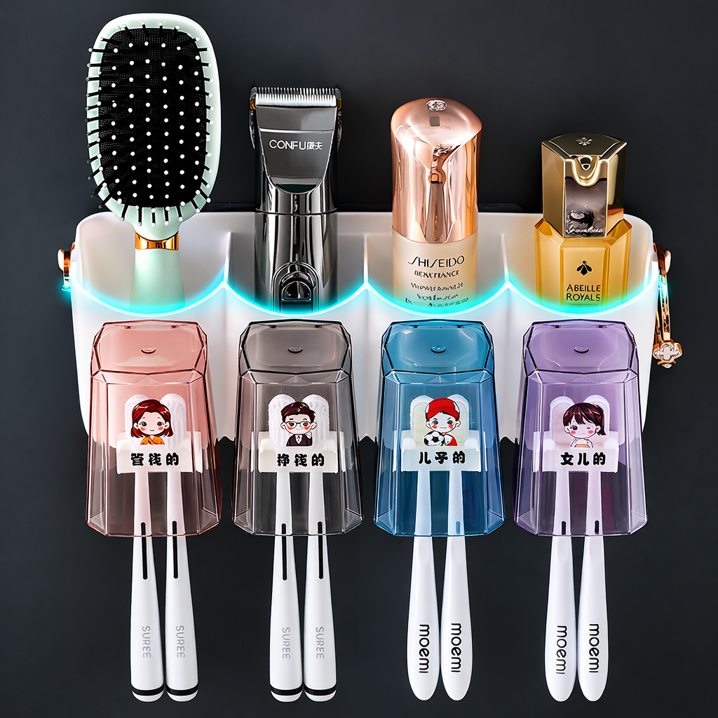 Wall Mounted Toothbrush Holder